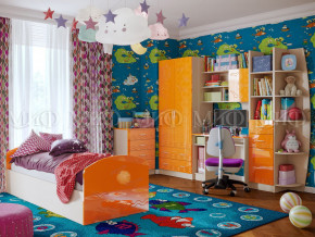 Детская комната Юниор-2 Оранжевый металлик в Полевском - polevskoj.magazinmebel.ru | фото