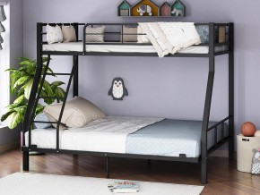 Двухъярусная кровать Гранада-1 140 черный в Полевском - polevskoj.magazinmebel.ru | фото