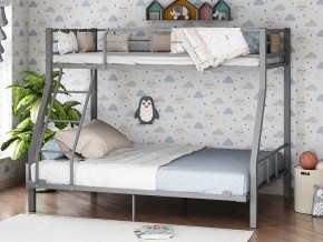 Двухъярусная кровать Гранада-1 140 Серая в Полевском - polevskoj.magazinmebel.ru | фото