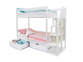 Двухъярусная кровать Svogen с ящиками белый в Полевском - polevskoj.magazinmebel.ru | фото - изображение 2