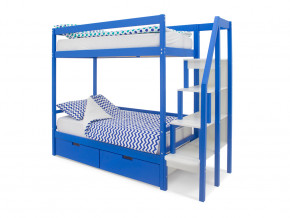 Двухъярусная кровать Svogen с ящиками синий в Полевском - polevskoj.magazinmebel.ru | фото