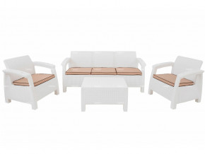 Комплект уличной мебели Yalta Terrace Triple Set белый в Полевском - polevskoj.magazinmebel.ru | фото
