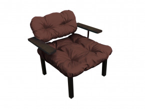 Кресло Дачное коричневая подушка в Полевском - polevskoj.magazinmebel.ru | фото