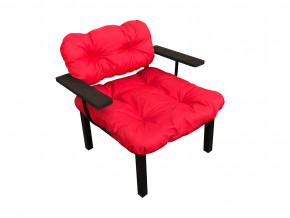 Кресло Дачное красная подушка в Полевском - polevskoj.magazinmebel.ru | фото - изображение 1