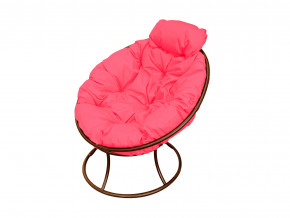 Кресло Папасан мини без ротанга розовая подушка в Полевском - polevskoj.magazinmebel.ru | фото