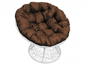 Кресло Папасан с ротангом коричневая подушка в Полевском - polevskoj.magazinmebel.ru | фото