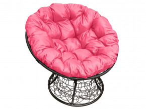 Кресло Папасан с ротангом розовая подушка в Полевском - polevskoj.magazinmebel.ru | фото