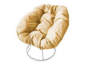 Кресло Пончик без ротанга бежевая подушка в Полевском - polevskoj.magazinmebel.ru | фото - изображение 1