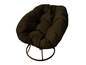 Кресло Пончик без ротанга коричневая подушка в Полевском - polevskoj.magazinmebel.ru | фото - изображение 1