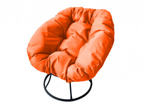 Кресло Пончик без ротанга оранжевая подушка в Полевском - polevskoj.magazinmebel.ru | фото - изображение 1