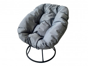 Кресло Пончик без ротанга серая подушка в Полевском - polevskoj.magazinmebel.ru | фото - изображение 1