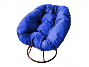 Кресло Пончик без ротанга синяя подушка в Полевском - polevskoj.magazinmebel.ru | фото - изображение 1