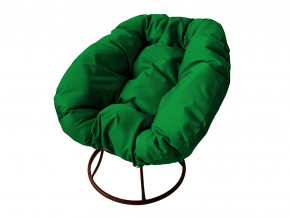 Кресло Пончик без ротанга зелёная подушка в Полевском - polevskoj.magazinmebel.ru | фото