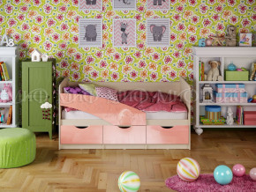 Кровать Бабочки 1600 Розовый металлик в Полевском - polevskoj.magazinmebel.ru | фото