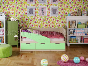 Кровать Бабочки 1600 Салатовый в Полевском - polevskoj.magazinmebel.ru | фото - изображение 1
