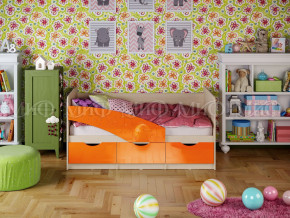 Кровать Бабочки 1800 Оранжевый металлик в Полевском - polevskoj.magazinmebel.ru | фото