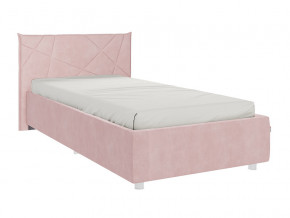 Кровать Бест 900 велюр нежно-розовый в Полевском - polevskoj.magazinmebel.ru | фото