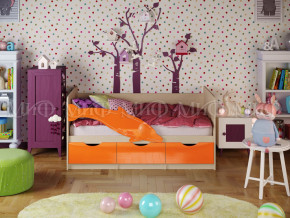 Кровать Дельфин-1 1600 Оранжевый металлик в Полевском - polevskoj.magazinmebel.ru | фото