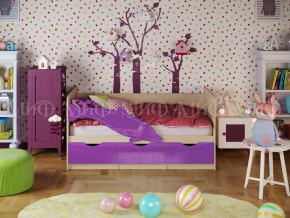Кровать Дельфин-1 1800 Фиолетовый металлик в Полевском - polevskoj.magazinmebel.ru | фото