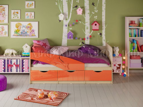 Кровать Дельфин 1600 Оранжевый металлик в Полевском - polevskoj.magazinmebel.ru | фото