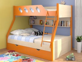 Кровать Дельта 20.02 оранжевая в Полевском - polevskoj.magazinmebel.ru | фото
