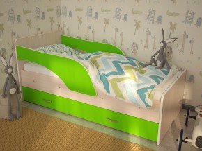 Кровать детская Максимка млечный дуб-лайм в Полевском - polevskoj.magazinmebel.ru | фото - изображение 1