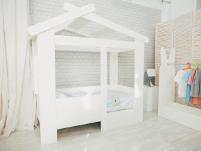 Кровать детская Теремок без ящика белая в Полевском - polevskoj.magazinmebel.ru | фото