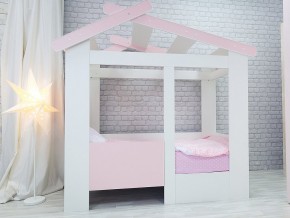 Кровать детская Теремок без ящика розовая в Полевском - polevskoj.magazinmebel.ru | фото