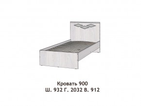 Кровать Диана 900 в Полевском - polevskoj.magazinmebel.ru | фото - изображение 2
