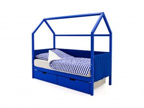 Кровать-домик мягкий Svogen с ящиками синий в Полевском - polevskoj.magazinmebel.ru | фото - изображение 1
