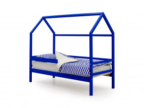 Кровать-домик Svogen с бортиком синий в Полевском - polevskoj.magazinmebel.ru | фото