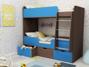 Кровать двухъярусная Малыш двойняшка бодега-голубой в Полевском - polevskoj.magazinmebel.ru | фото - изображение 1