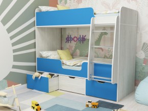 Кровать двухъярусная Малыш двойняшка винтерберг-голубой в Полевском - polevskoj.magazinmebel.ru | фото - изображение 1