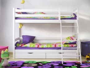 Кровать двухъярусная Сонечка с ящиками и лестницей в Полевском - polevskoj.magazinmebel.ru | фото - изображение 2