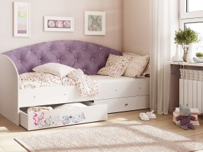 Кровать Эльза Белый-фиолетовый в Полевском - polevskoj.magazinmebel.ru | фото