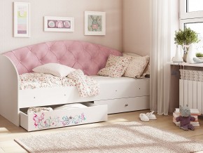 Кровать Эльза Белый-розовый в Полевском - polevskoj.magazinmebel.ru | фото