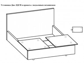 Кровать Флоренция норма 180 с механизмом подъема, дно ЛДСП в Полевском - polevskoj.magazinmebel.ru | фото - изображение 3