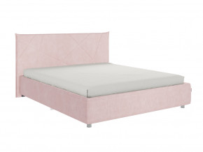 Кровать Квест 1600 велюр нежно-розовый в Полевском - polevskoj.magazinmebel.ru | фото
