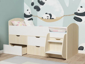 Кровать Малыш-7 Дуб-Белое дерево в Полевском - polevskoj.magazinmebel.ru | фото - изображение 3