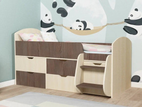 Кровать Малыш-7 Дуб-Бодега в Полевском - polevskoj.magazinmebel.ru | фото