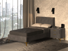Кровать Рошаль 900 серый в Полевском - polevskoj.magazinmebel.ru | фото - изображение 2