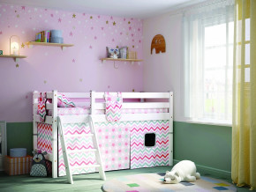 Кровать с наклонной лестницей Соня Вариант 12 белая в Полевском - polevskoj.magazinmebel.ru | фото