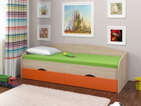 Кровать Соня 2 сонома-оранжевый в Полевском - polevskoj.magazinmebel.ru | фото