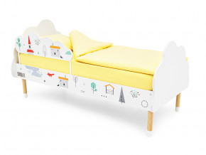 Кровать Stumpa Облако с бортиком рисунок Шале в Полевском - polevskoj.magazinmebel.ru | фото - изображение 1