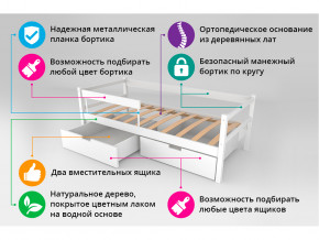 Кровать-тахта Svogen с ящиками и бортиком бежевый в Полевском - polevskoj.magazinmebel.ru | фото - изображение 4