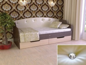 Кровать Юниор Тип 2 Венге/дуб молочный 800х1600 в Полевском - polevskoj.magazinmebel.ru | фото
