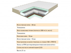 Матрас Тиссая 140х200 в Полевском - polevskoj.magazinmebel.ru | фото - изображение 2