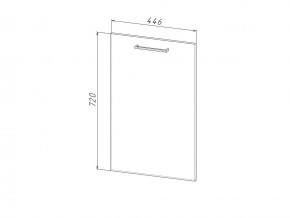 П 45 Комплект для посудомоечной машины 450 мм (цоколь + фасад) ЛДСП в Полевском - polevskoj.magazinmebel.ru | фото