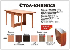 Прямой стол-книжка венге в Полевском - polevskoj.magazinmebel.ru | фото - изображение 2
