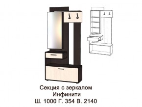Секция с зеркалом в Полевском - polevskoj.magazinmebel.ru | фото